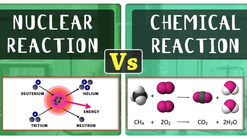 10 diferencia crítica entre reacción nuclear y reacción química