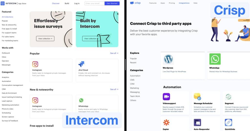 intercomunicador vs integraciones nítidas