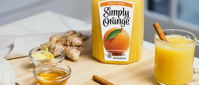 Zumo de naranja sin pulpa