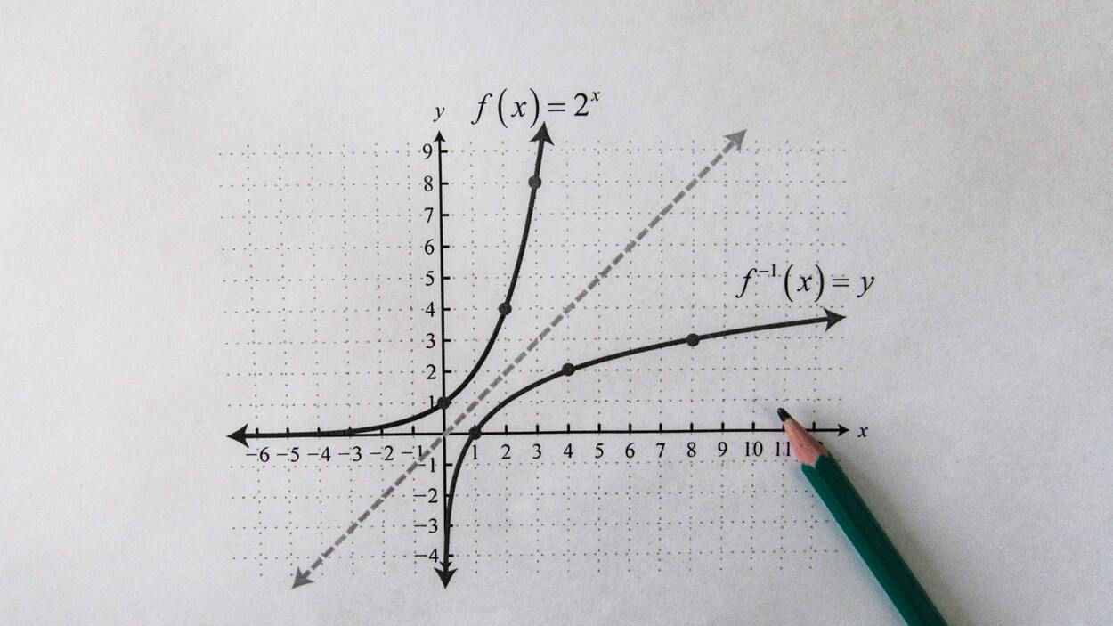 un gráfico en papel con un lápiz encima