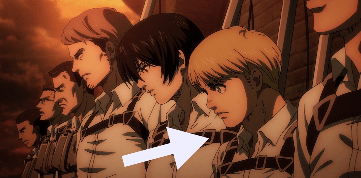 Jean, Mikasa y Armin