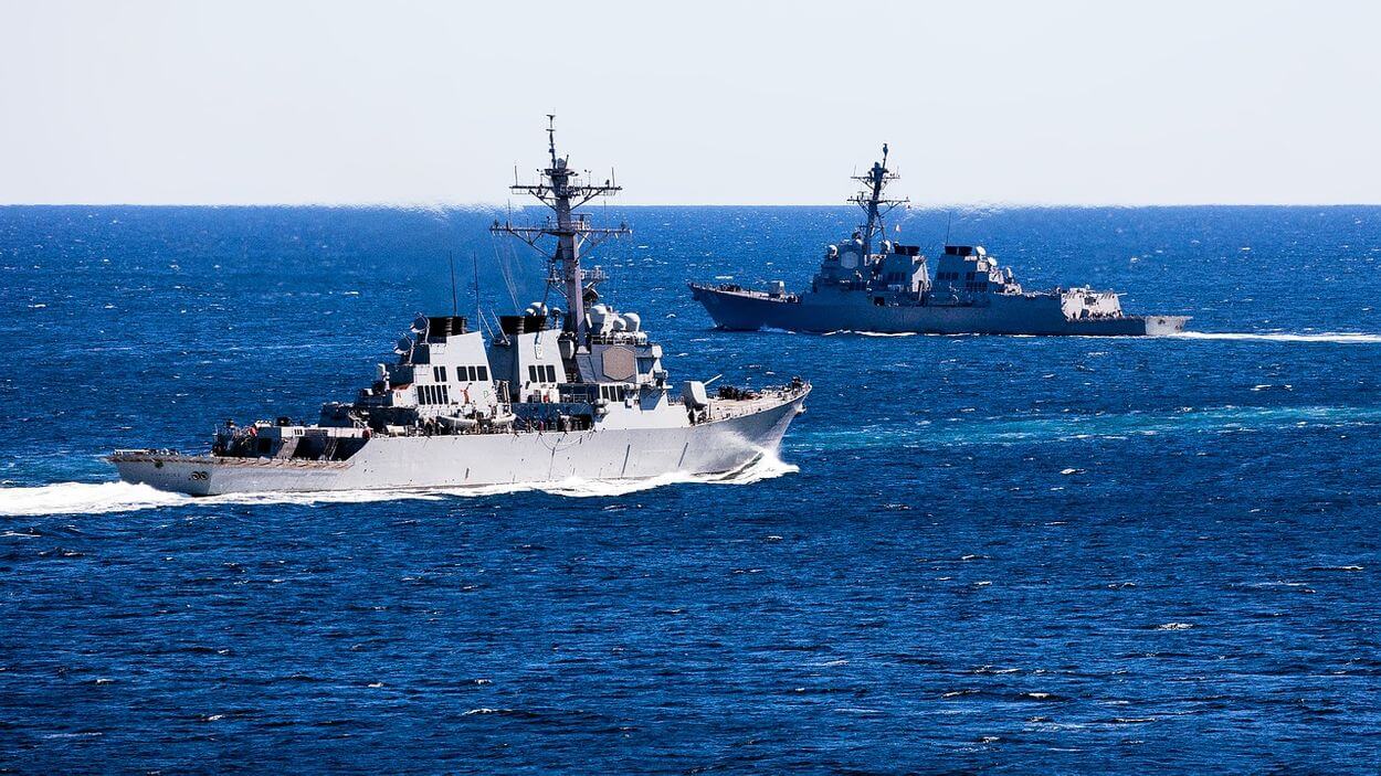 Una imagen del destructor de clase Arleigh Burke utilizado por la Marina de los EE. UU.