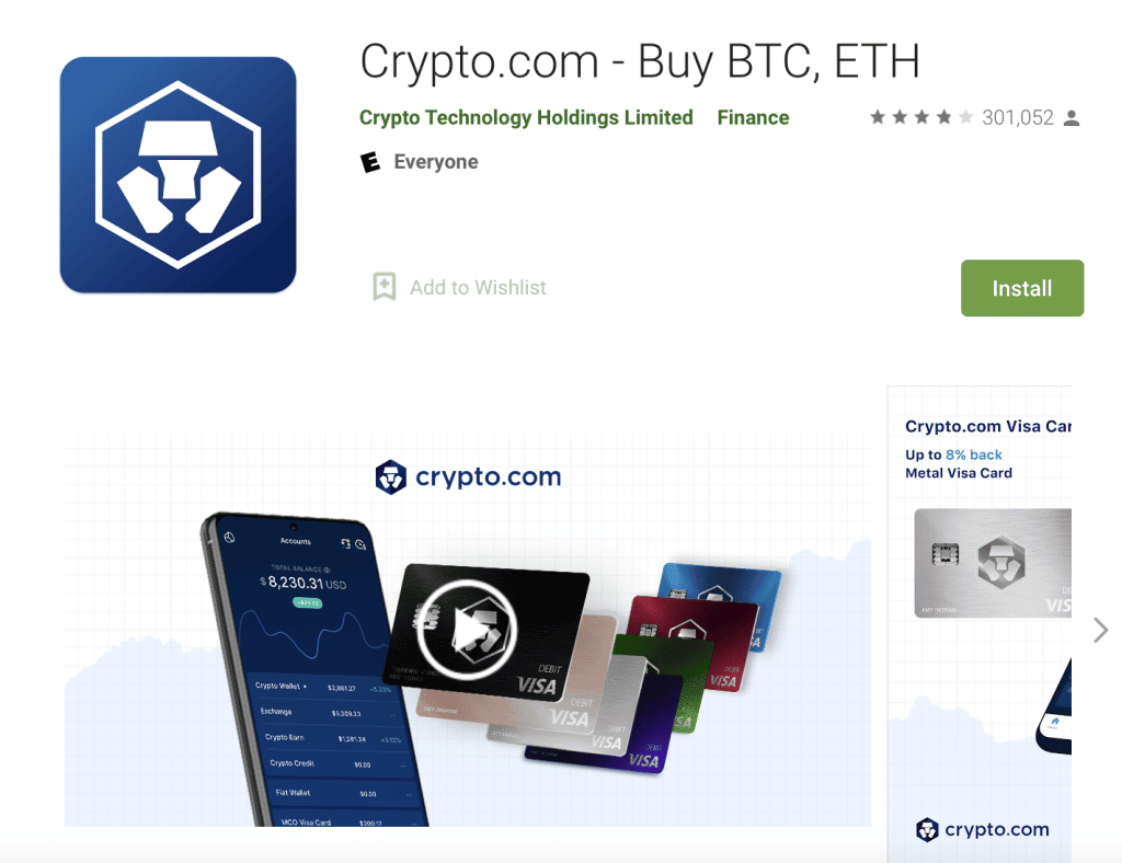 Aplicación Crypto.com