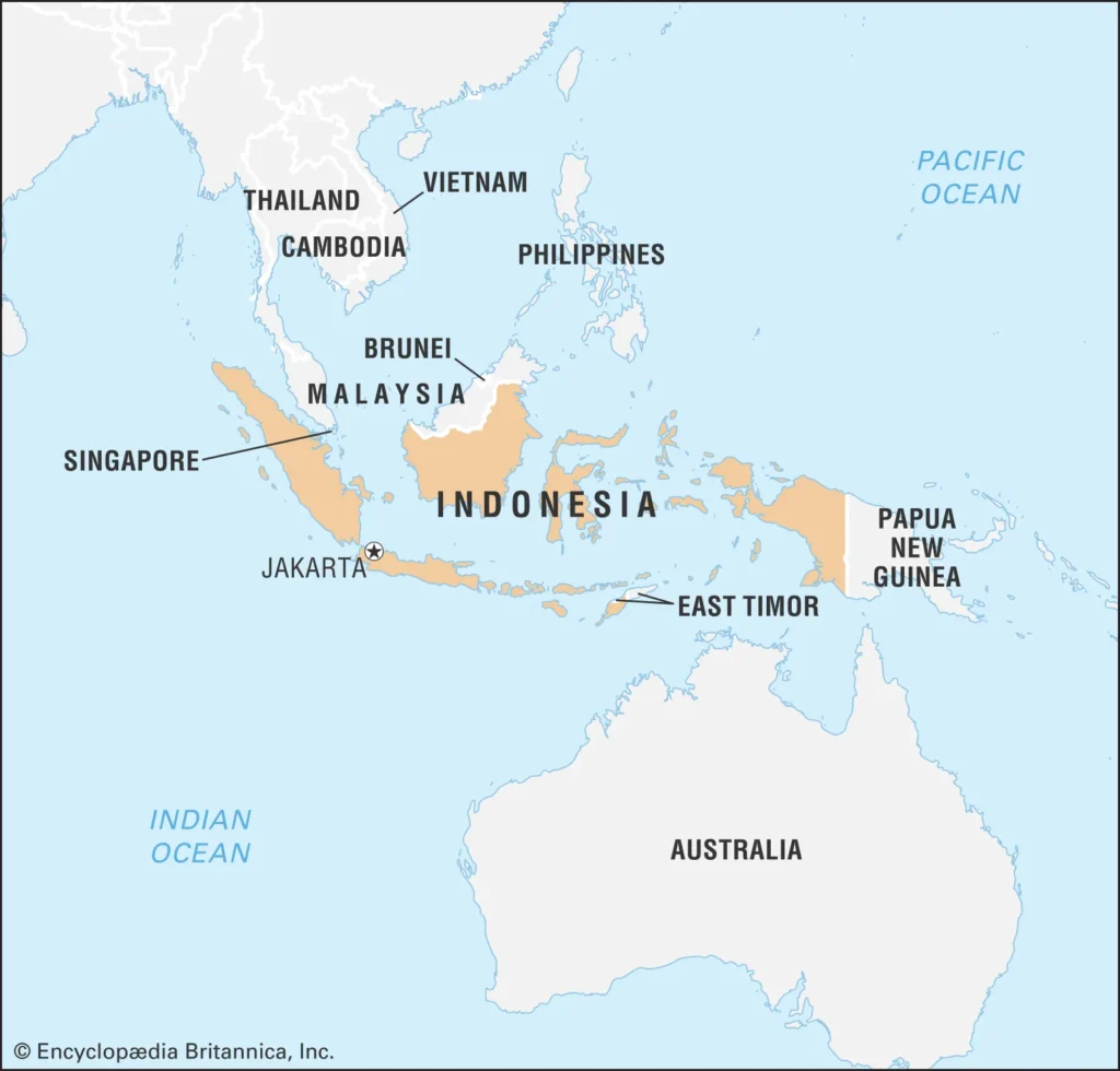 mapa de indonesia