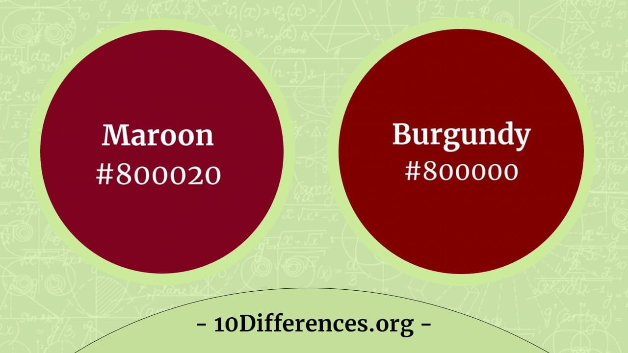 Diferencia entre borgoña y granate