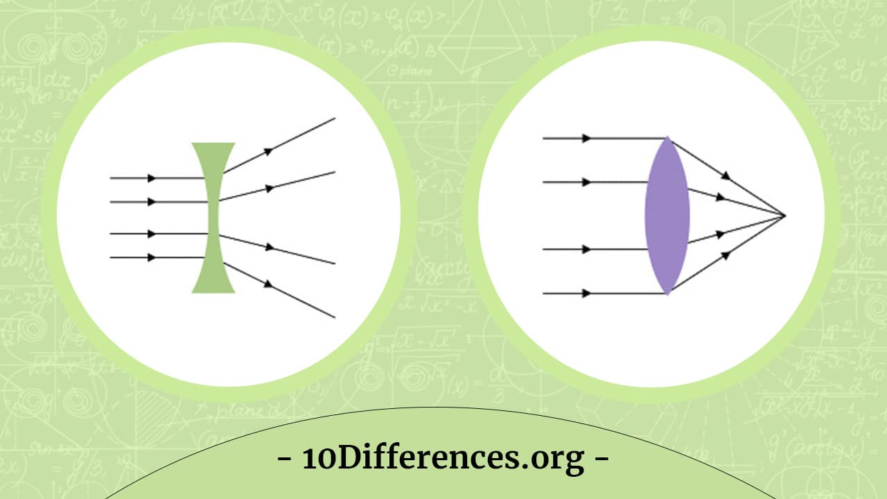 Diferencia entre lentes cóncavas y convexas