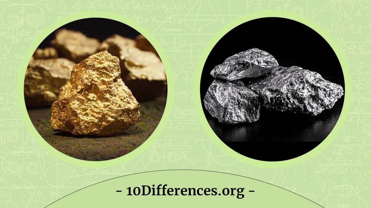 Diferencia entre oro y plata