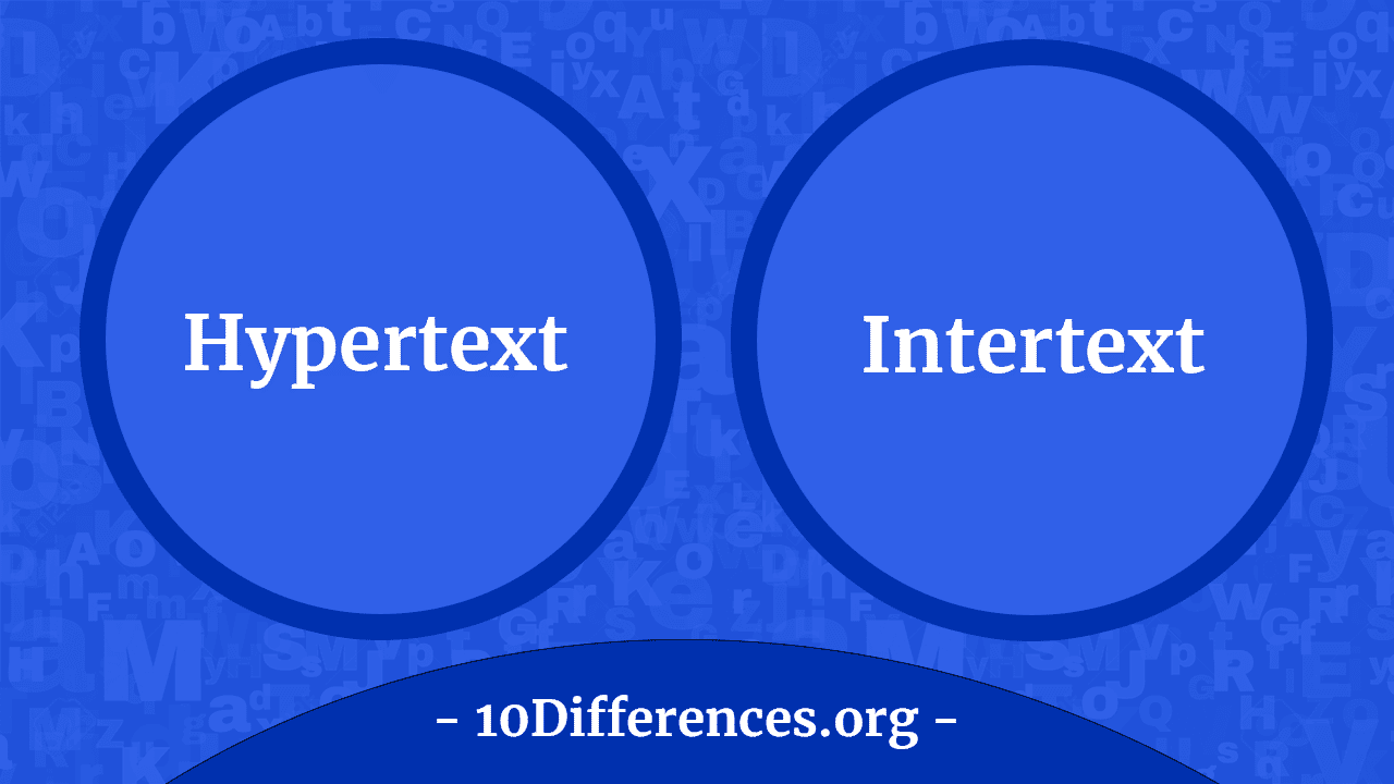 Diferencia entre hipertexto e intertexto Diferencia entre hipertexto e intertexto