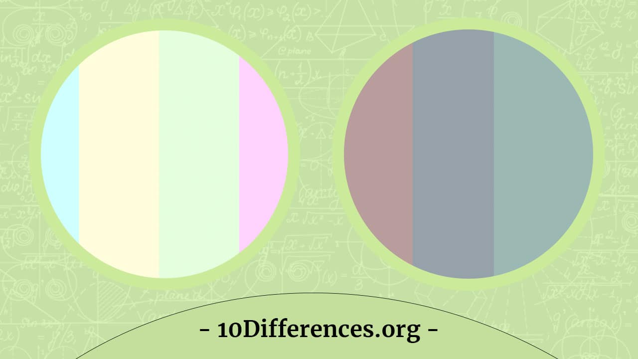 Diferencia entre colores apagados y pastel