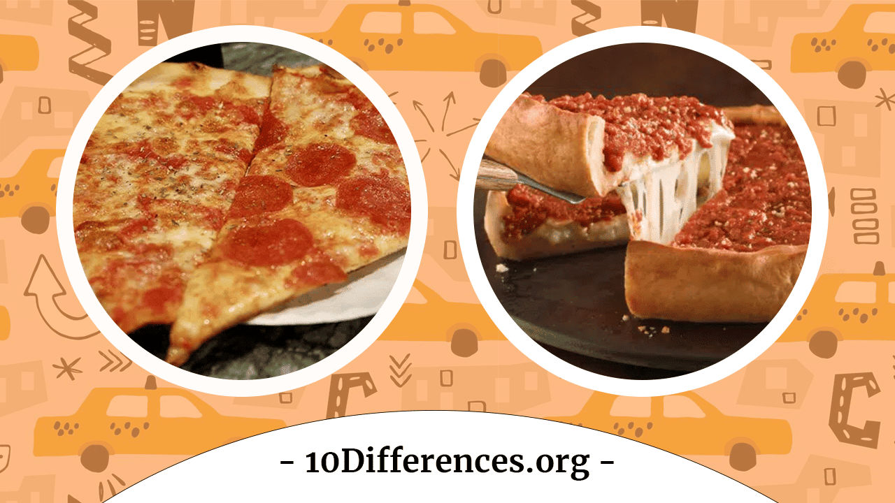 Diferencia entre pizza de Nueva York y Chicago