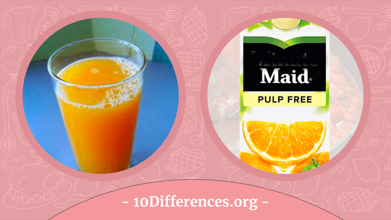 Diferencia entre jugo de naranja con pulpa y sin
