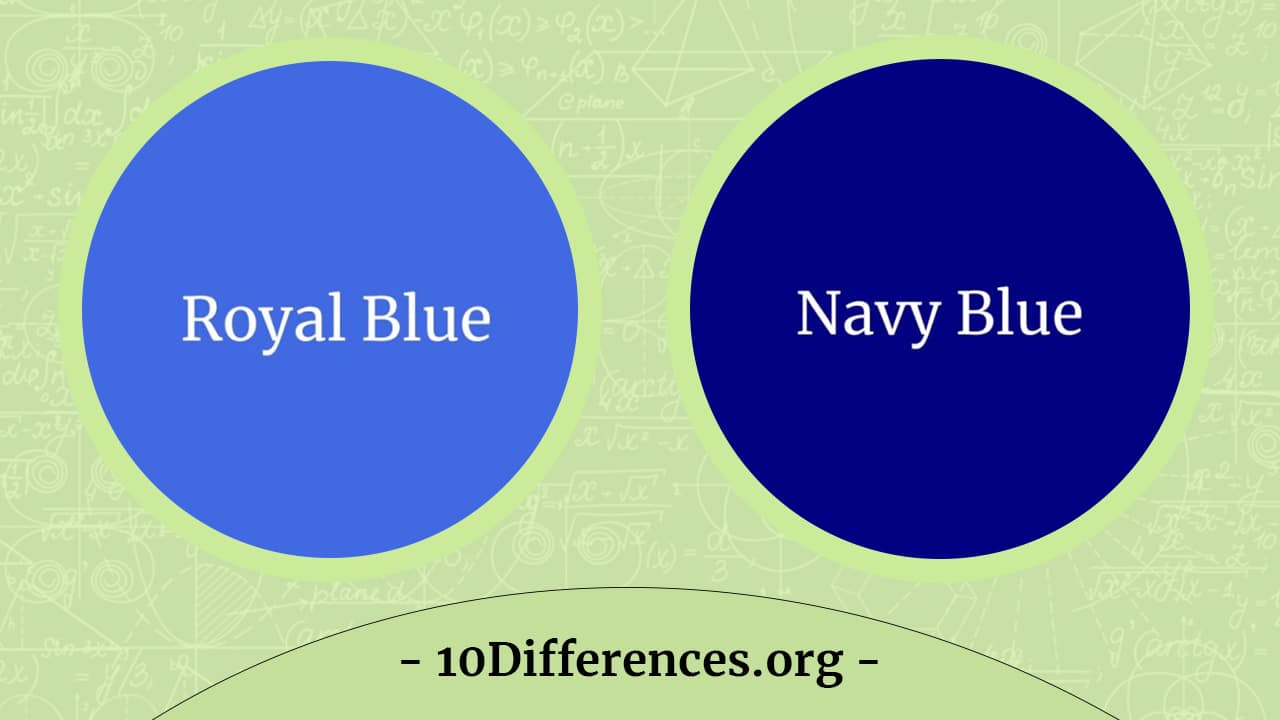 Diferencia entre azul real y azul marino