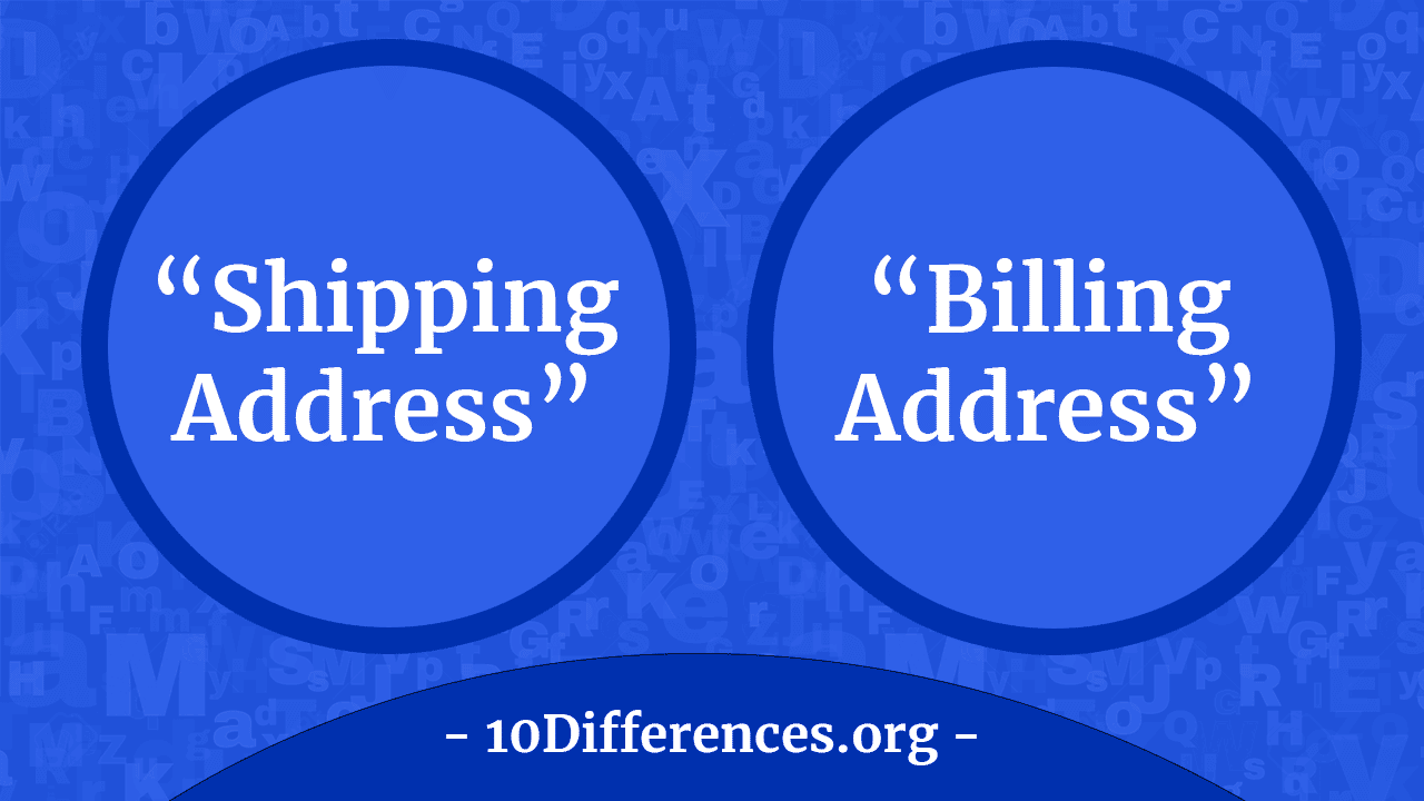 Diferencia entre la dirección de envío y la dirección de facturación