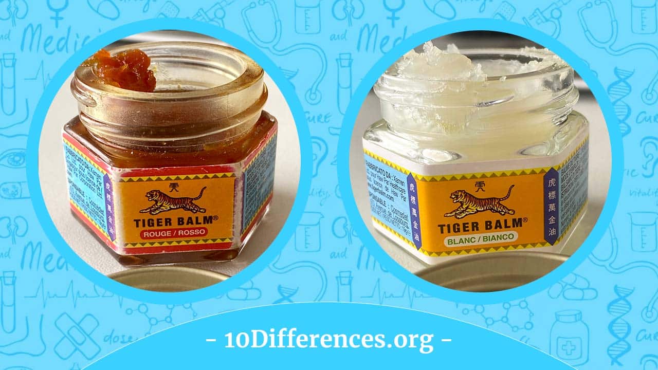 Diferencia entre bálsamo de tigre rojo y blanco [Red vs White]