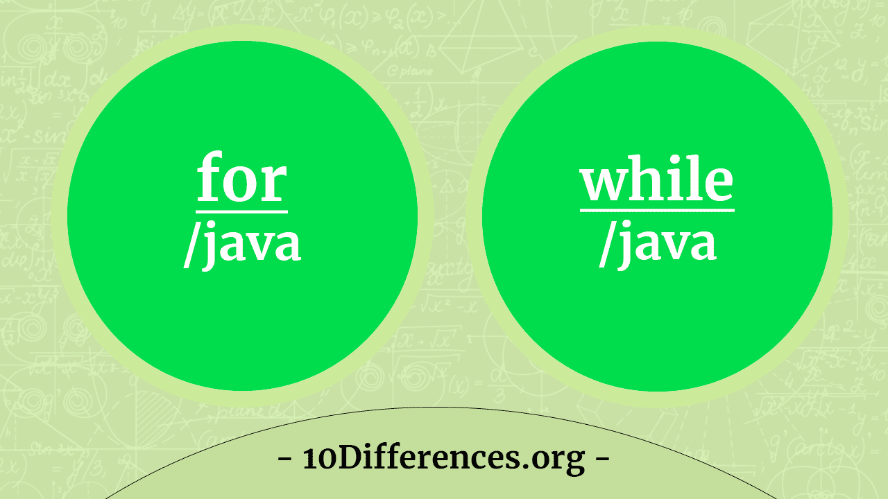 Diferencia entre For y While Loop en Java