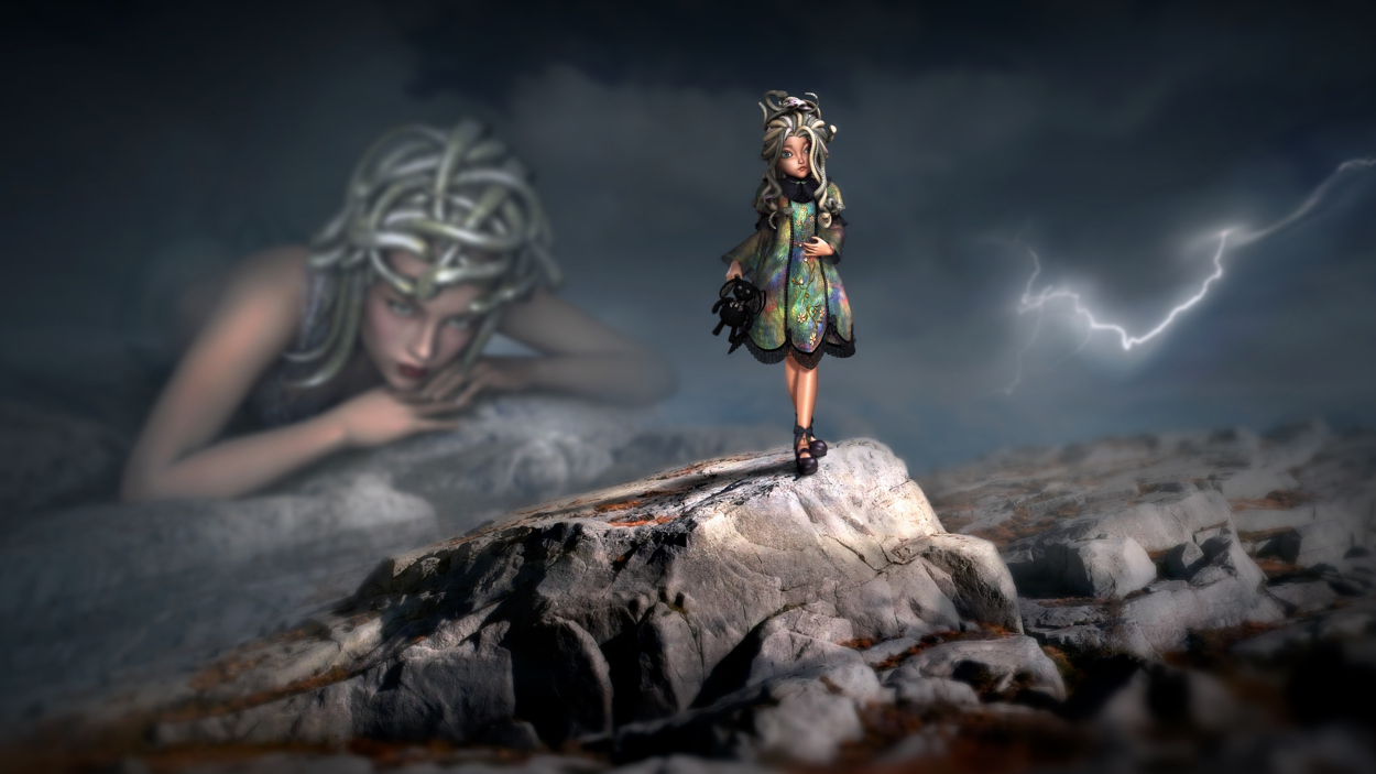 ¿Quién es más fuerte? – Todas las diferencias Una estatuilla de Medusa