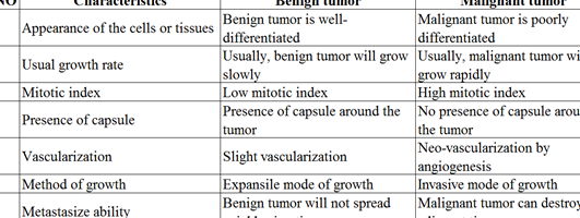 11 Diferencia entre tumores benignos y malignos (con tabla)