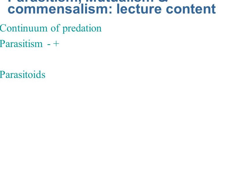 5 Diferencia entre mutualismo, comensalismo y parasitismo con tabla