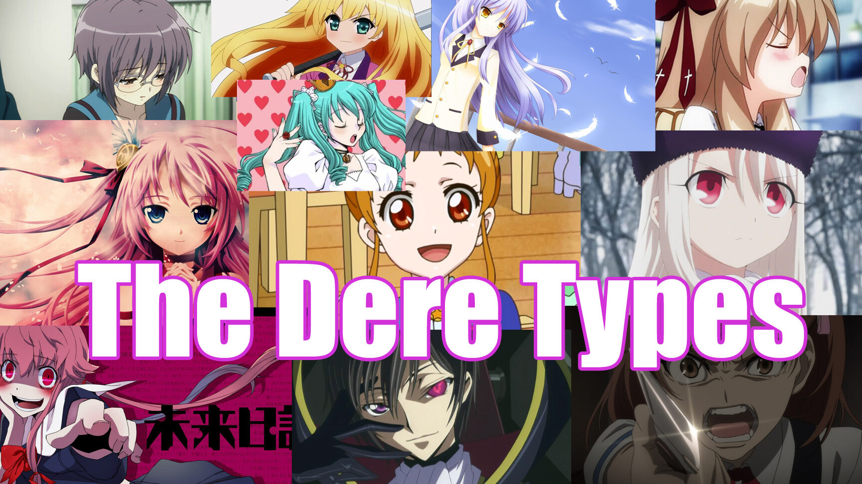 Tsundere vs Yandere vs Kuudere vs Dandere – Todas las diferencias